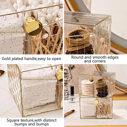 Acrylic 2 Slot Cotton Swab Holder