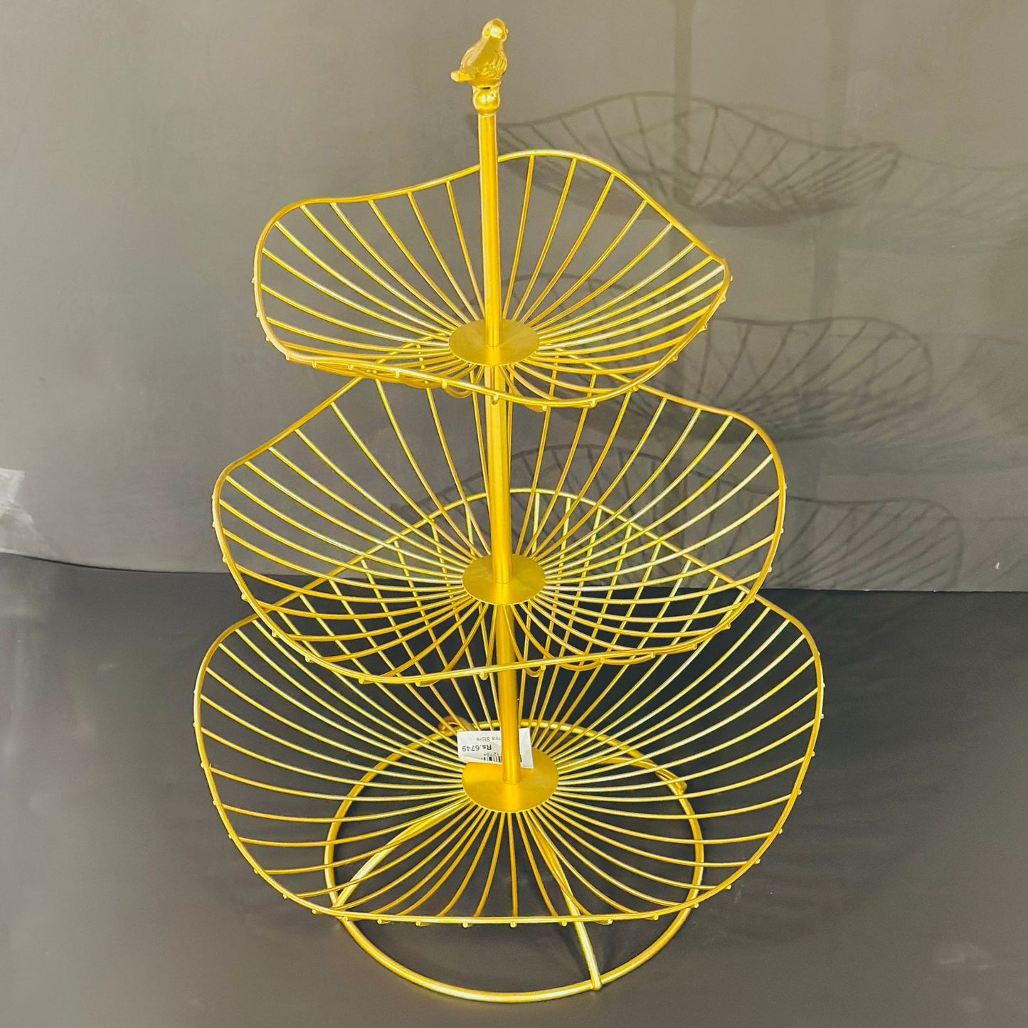 4 Layer Golden Fruit Basket