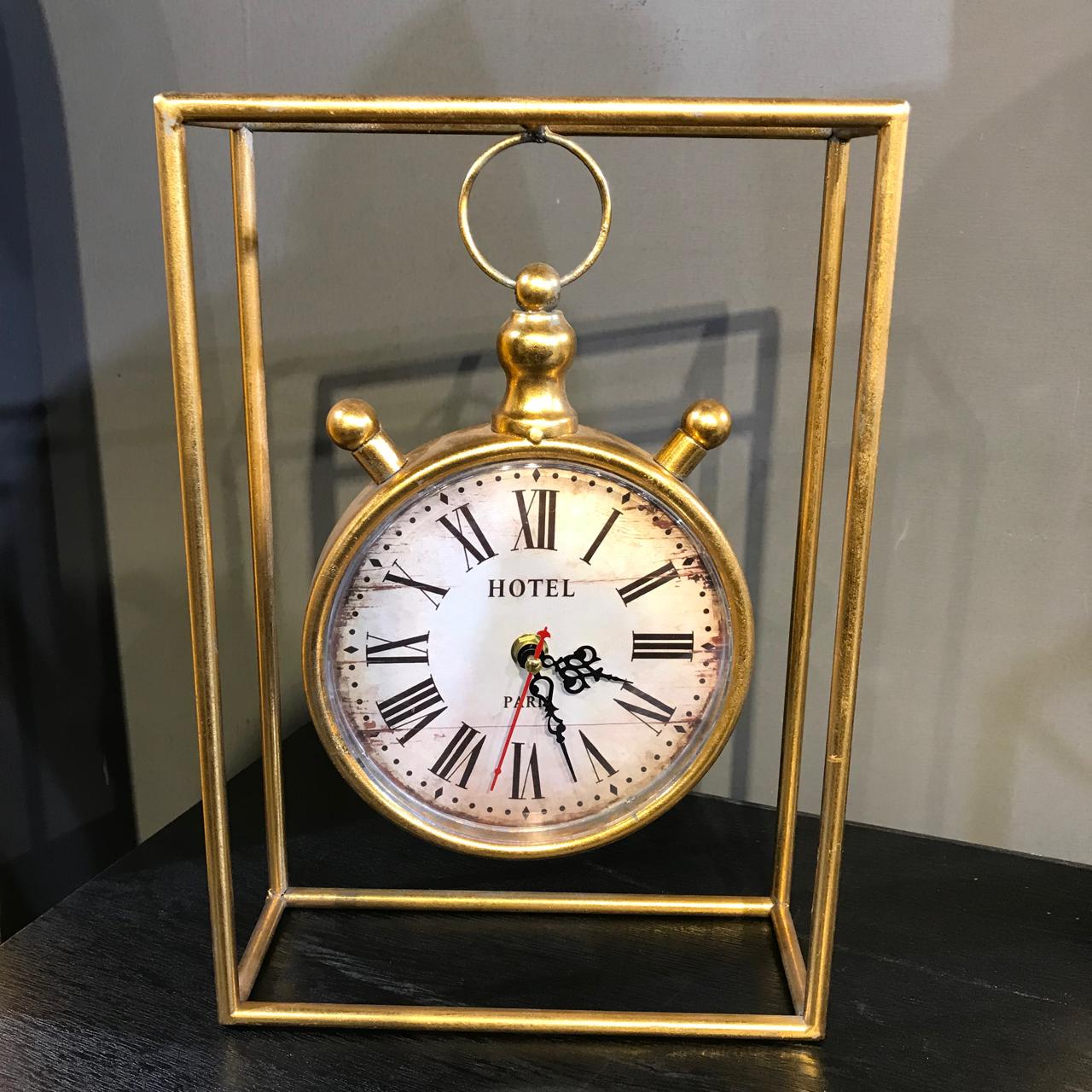 Vintage Metal Table Clock