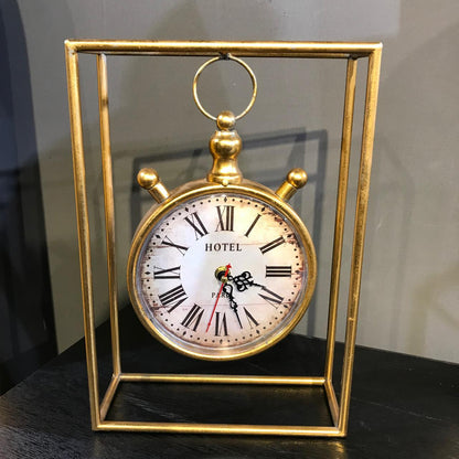 Vintage Metal Table Clock