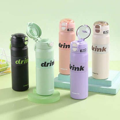 Dual Drink Water Bottle-Pink