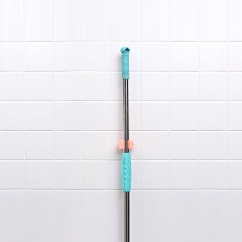 Sticky Wall mounted Mop, Pole, Spatula Holder Clip