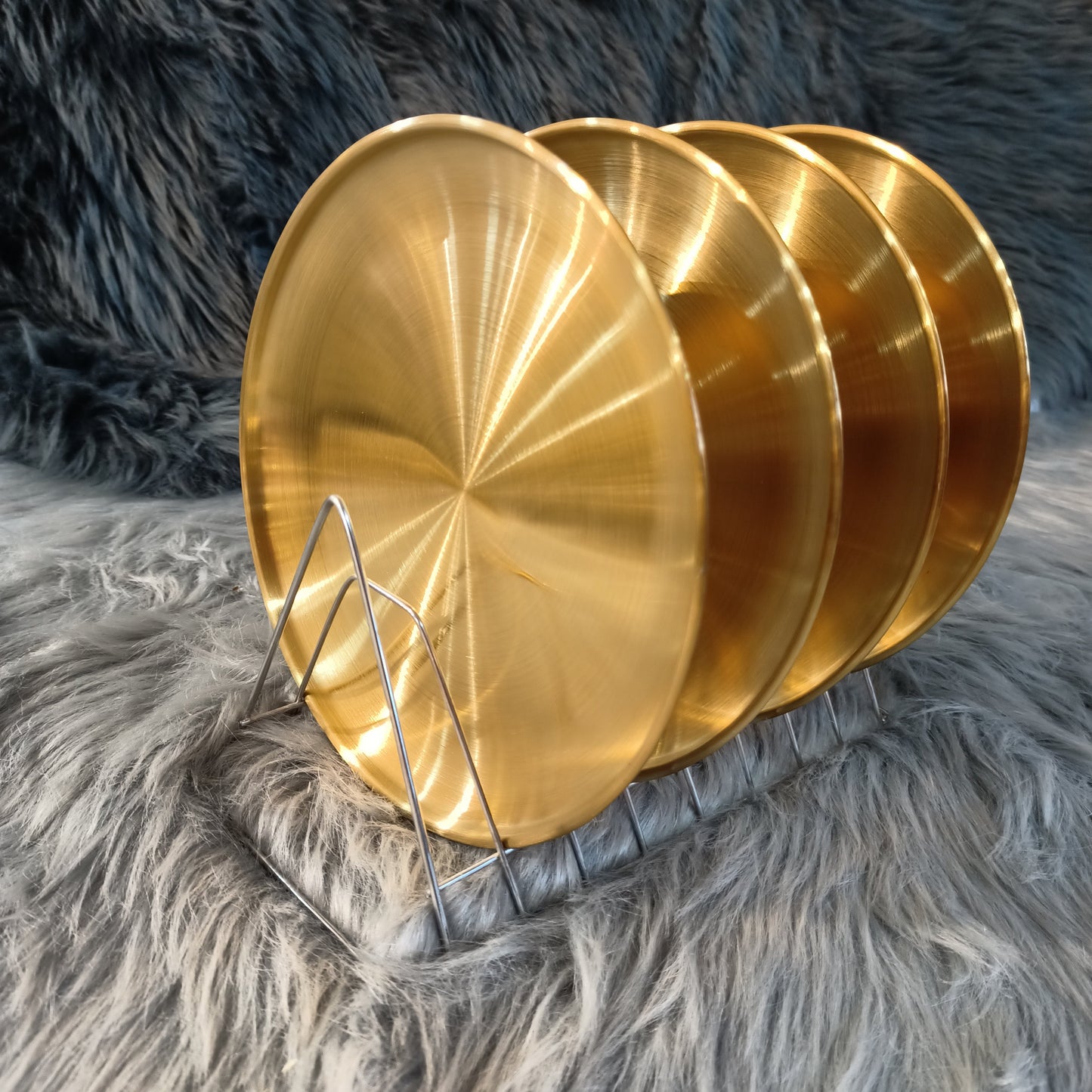 Round Gold Dinner Plate (23cm)