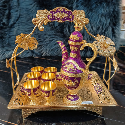 Metal Turkish Kehwa Set D2