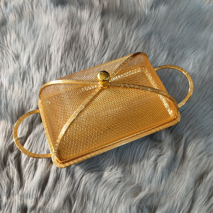 Metal Cake Tray With Lid Rectangle (S)