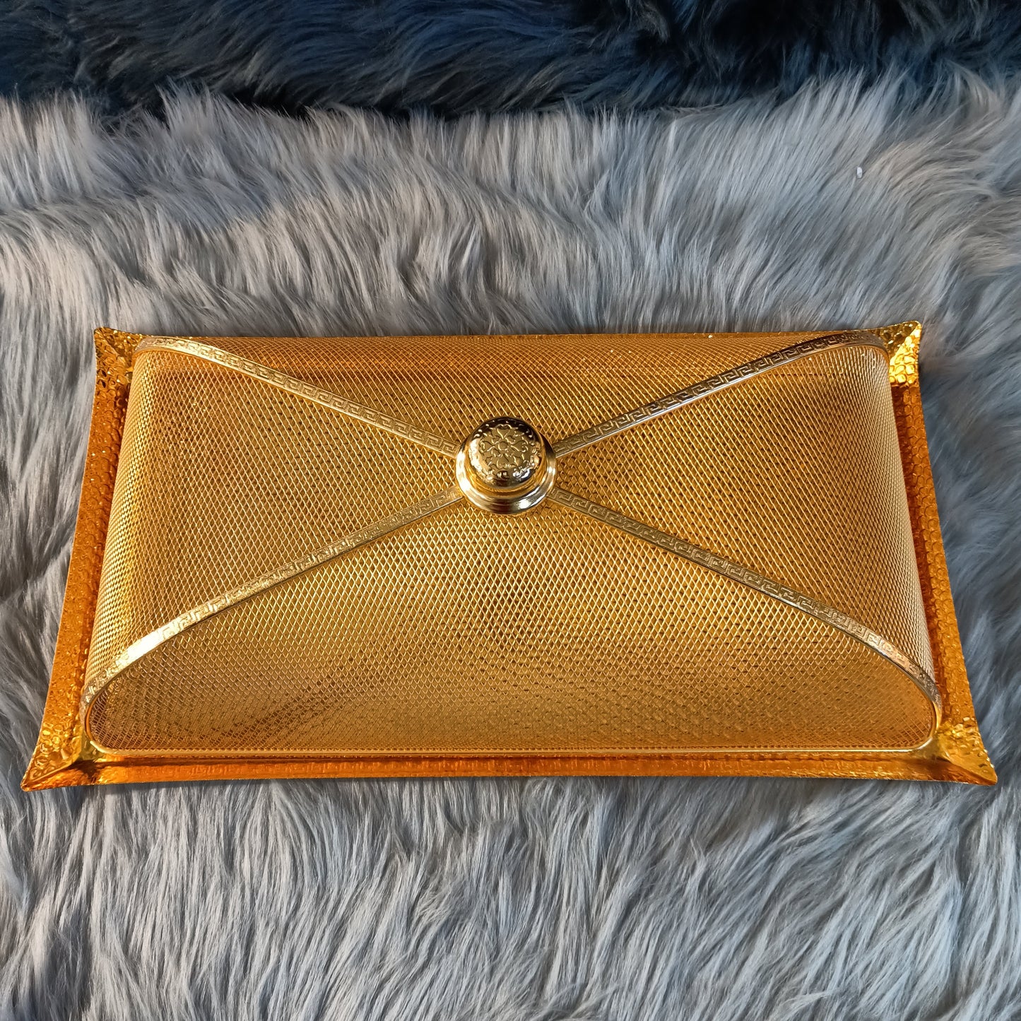 Metal Cake Tray with Lid Rectangle (L)