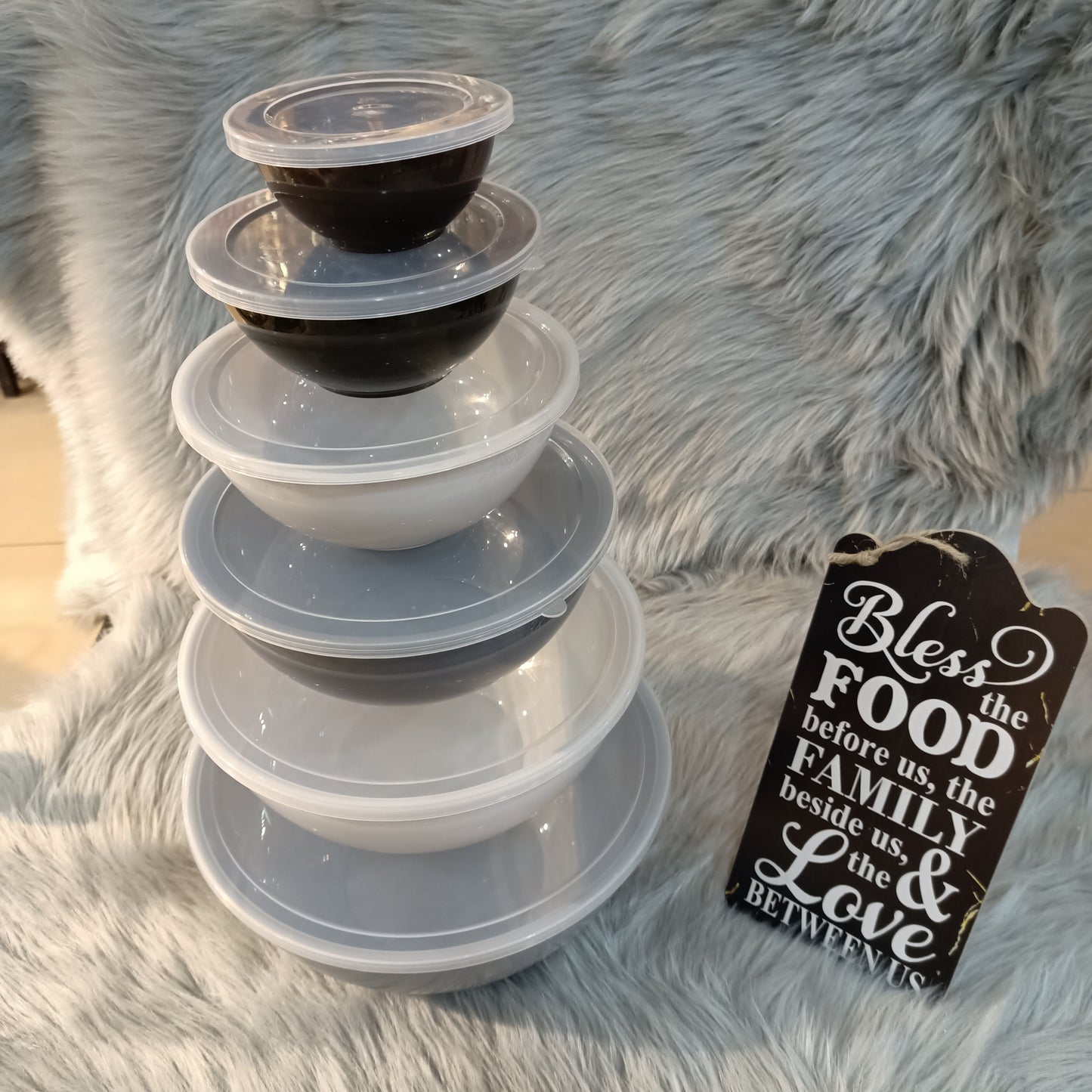 PLASTIC NESTING BOWL SET 12-PCS