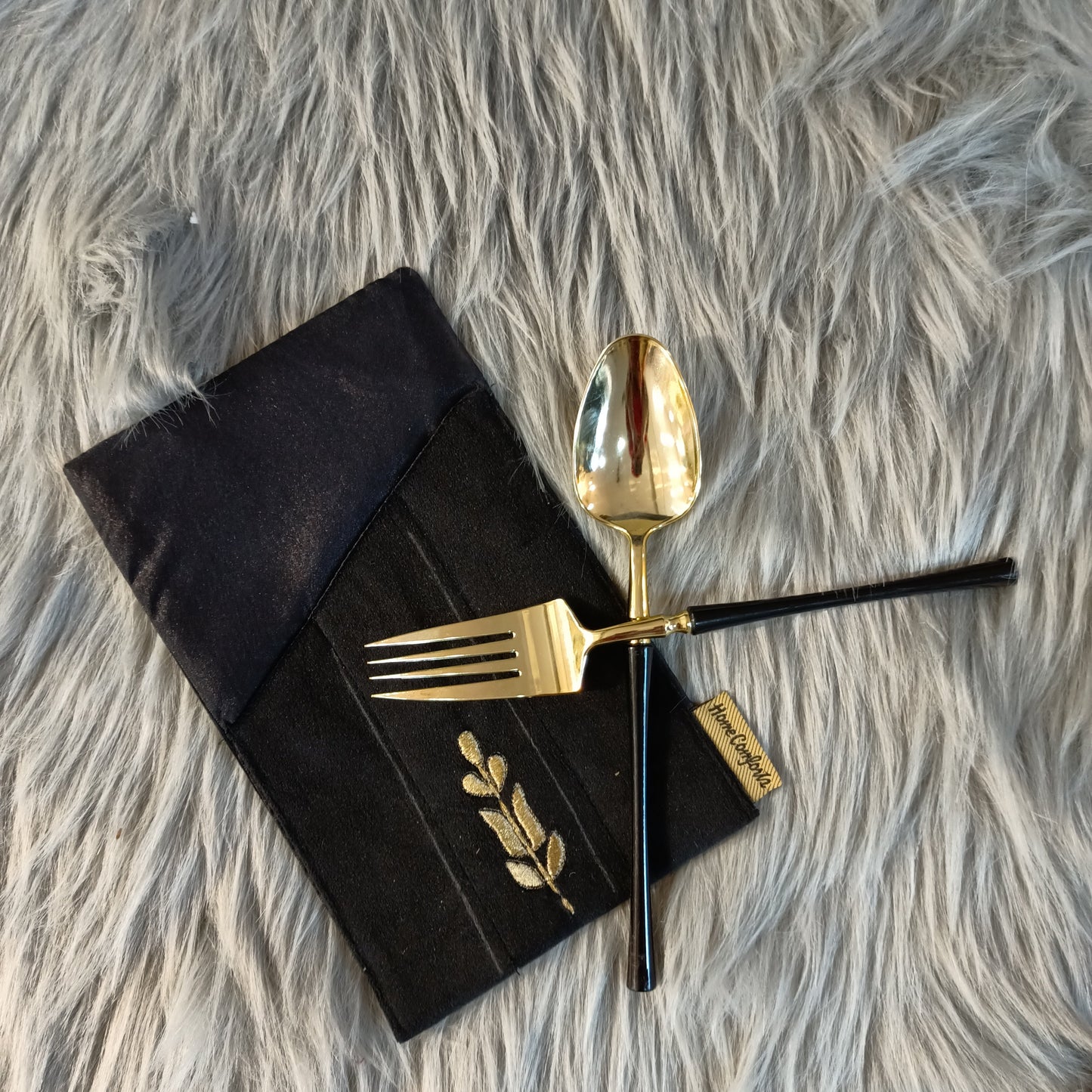 Golden Spoon Holder 6Pc