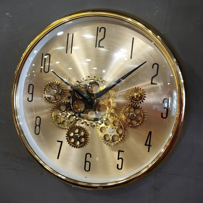 Gears Wall Clock (Golden)