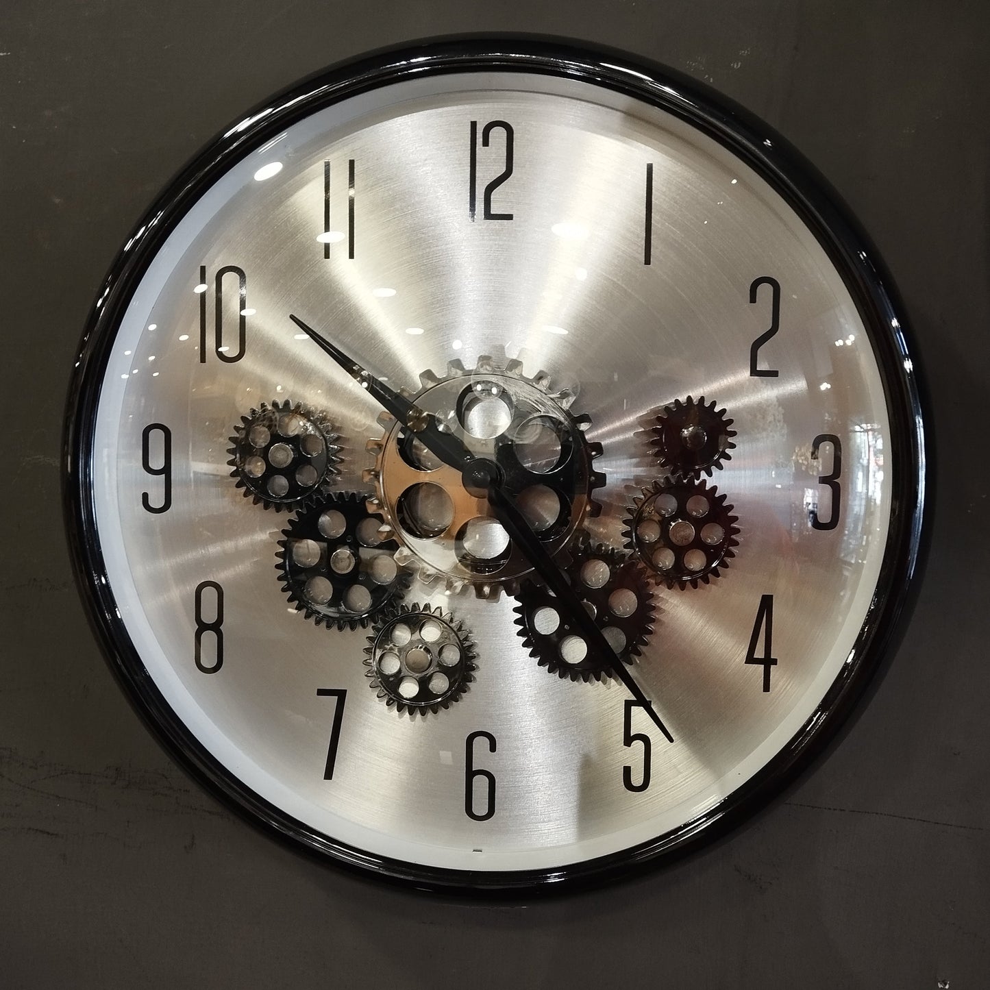 Gears Wall Clock (Black)