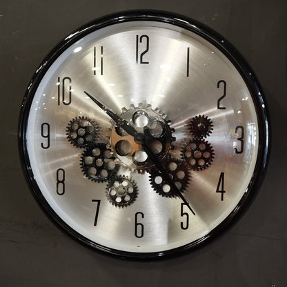 Gears Wall Clock (Black)