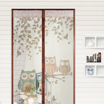 Printed Magnetic Mosquito Net -Brown