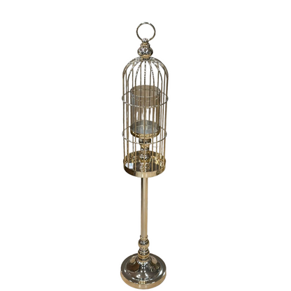 Cage Style Candle Stand-Small