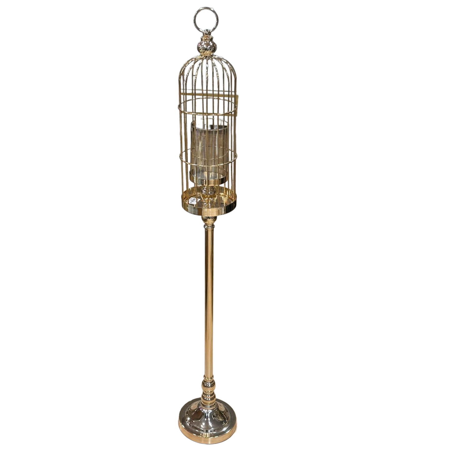 Cage Style Candle Stand-Large