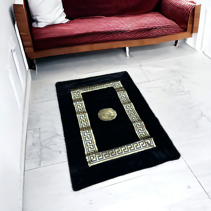 Versace Floor Mat-Black (100*150)