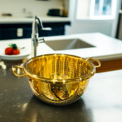 Multi-Functional Golden Drain Basket -28cm