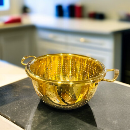 Multi-Functional Golden Drain Basket -24cm
