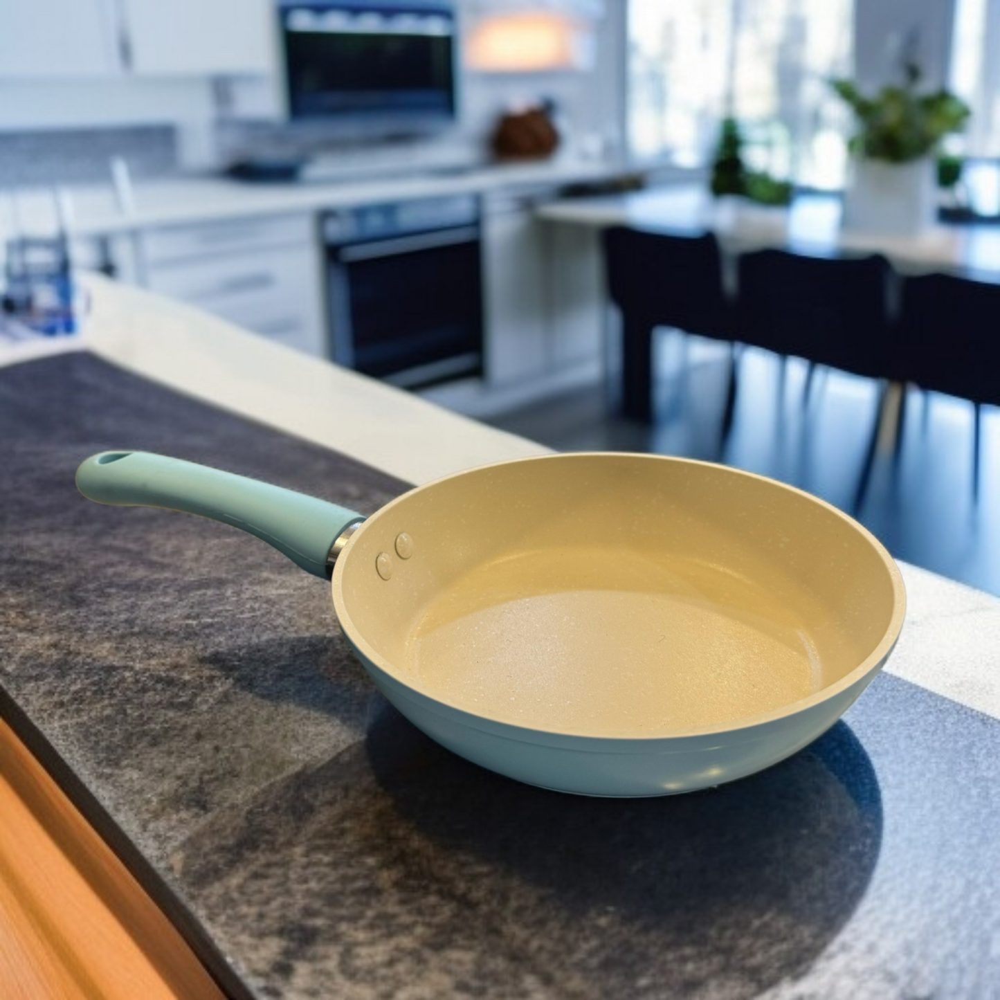 Marble Coating Frying Pan 16cm -Sky Blue