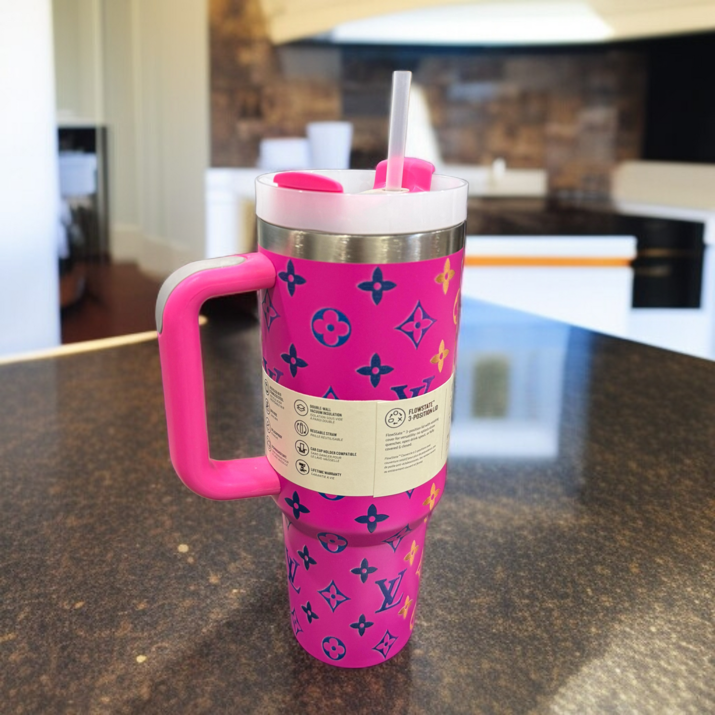 Stanley Thermos Cup L.V Printed-Pink