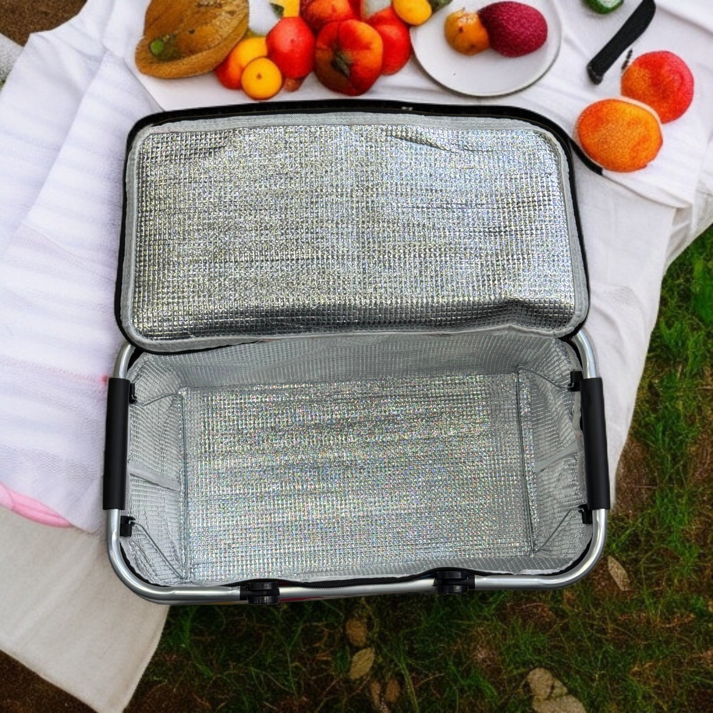 Foldable Insulated Picnic Basket-D1