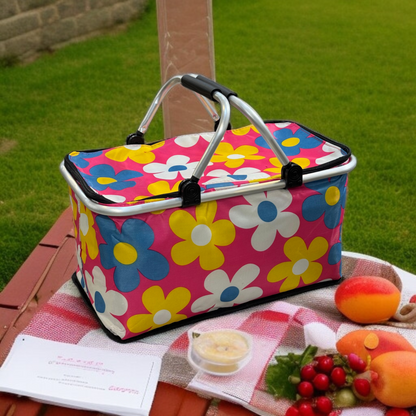 Foldable Insulated Picnic Basket-D8