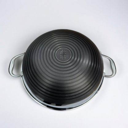 Double Handle Laser Coating Wok-36cm