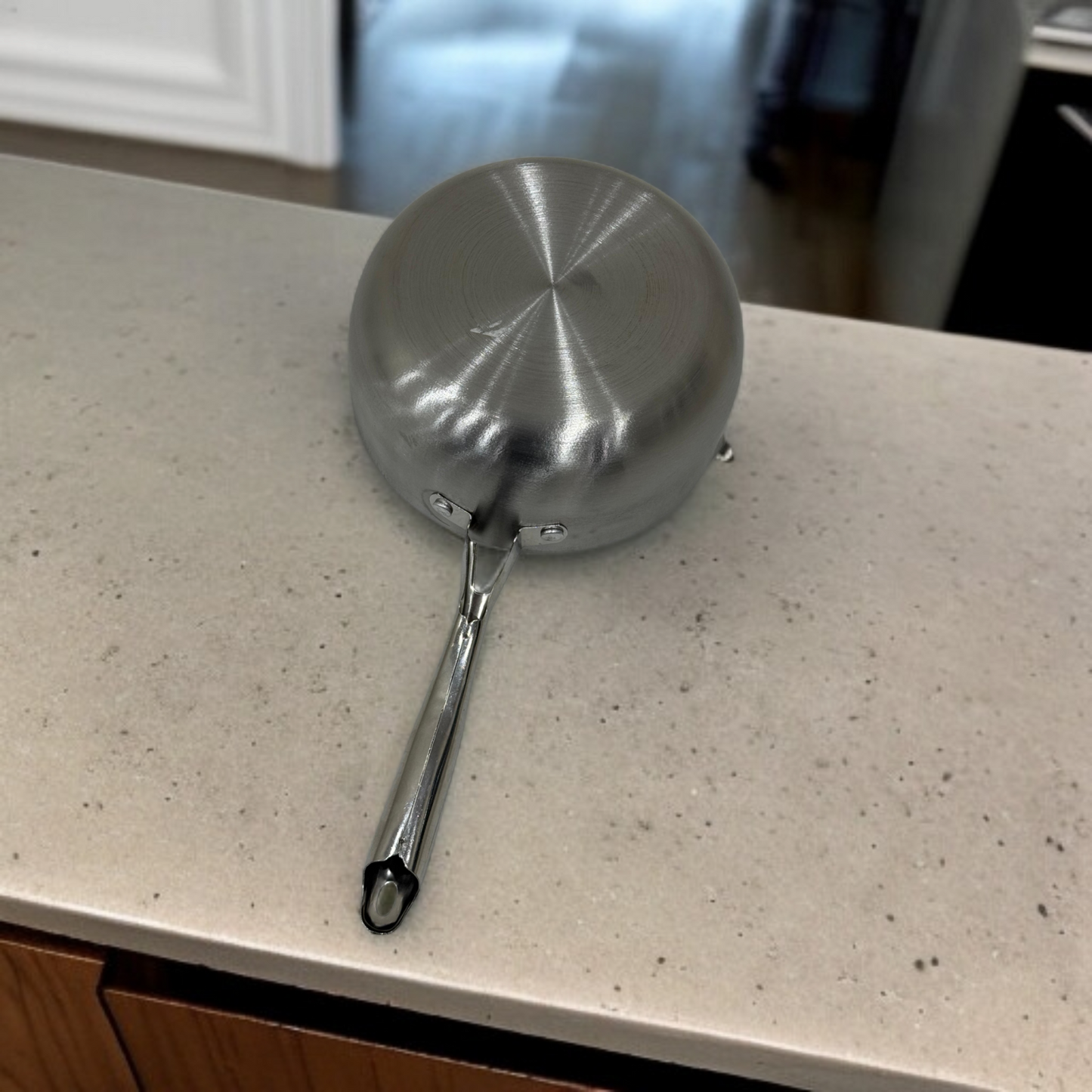 Stainless Steel Laser Coating Sauce Pan-22cm