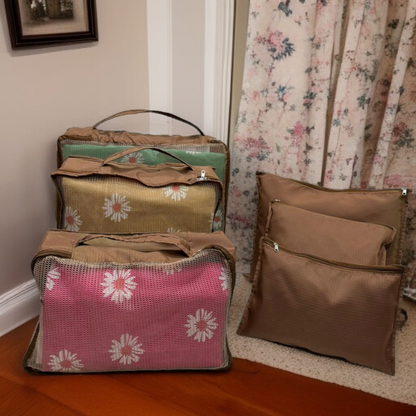 6 Pcs Waterproof Travel Storage Bag-Brown