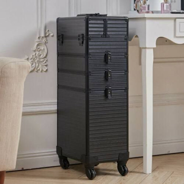 Beauty Cosmetics Jumbo Trolley(Black)