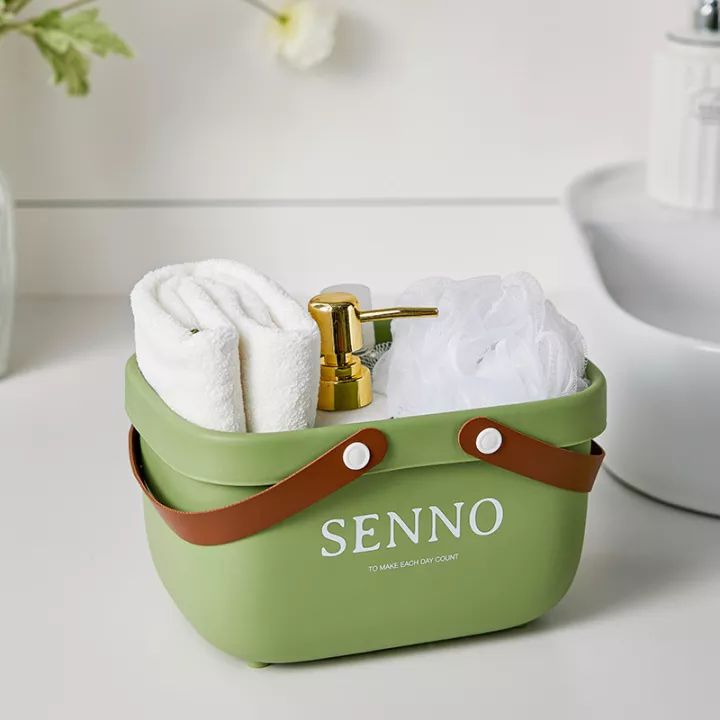 Portable Bathroom Storage Basket(green)