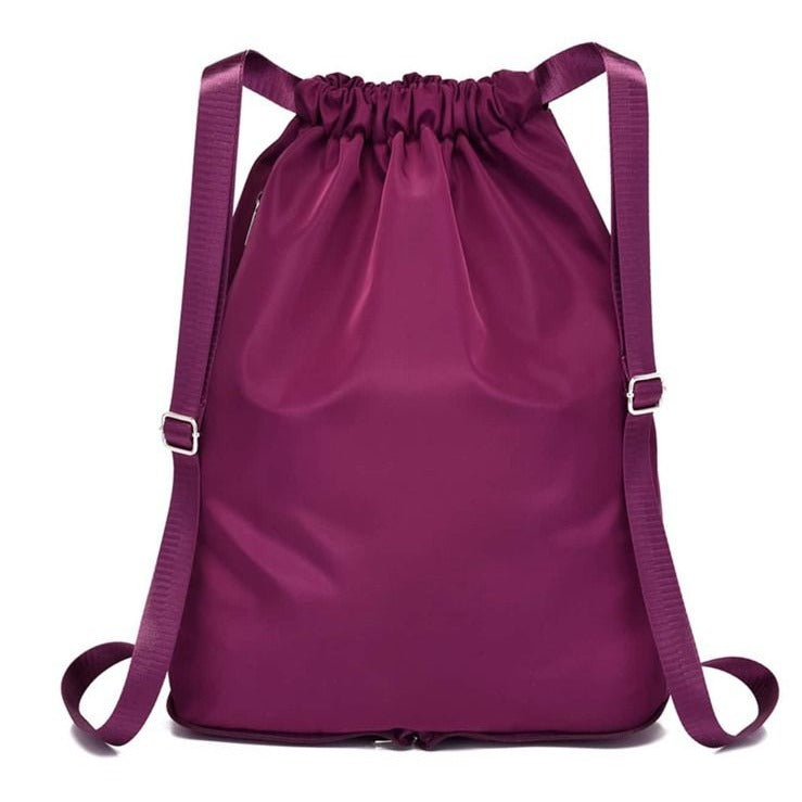 Travel Drawstring Bag (Dark Purple)