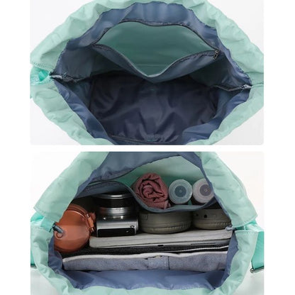 Travel Drawstring Bag (Mint Green)