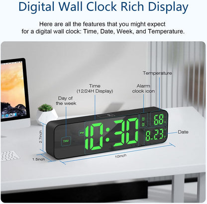USB LED Digital Clock with Temperature and Date