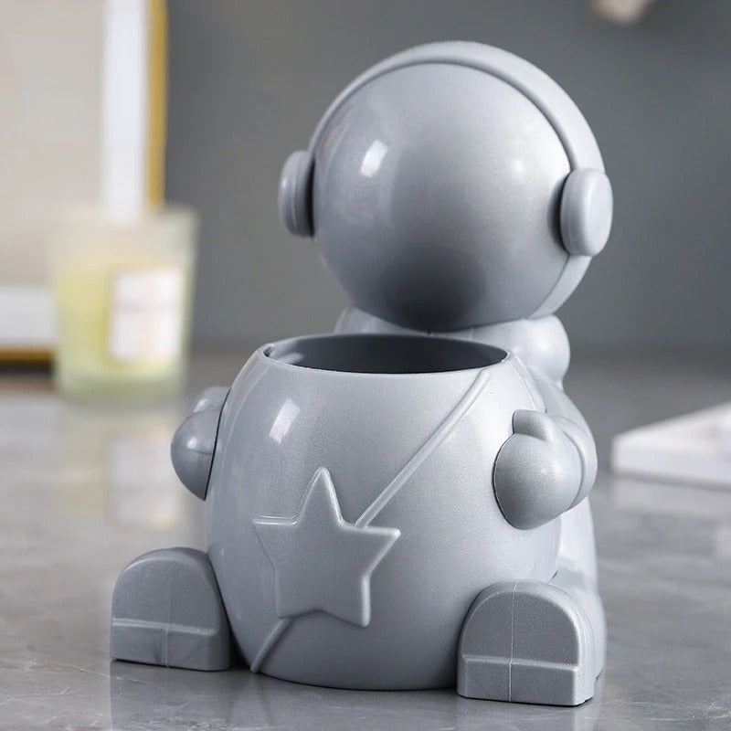 Astronaut Pen Holder Desktop Storage Box