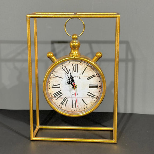 Vintage Metal Table Clock