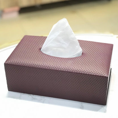 New Leather Dustbin+Tissue Box