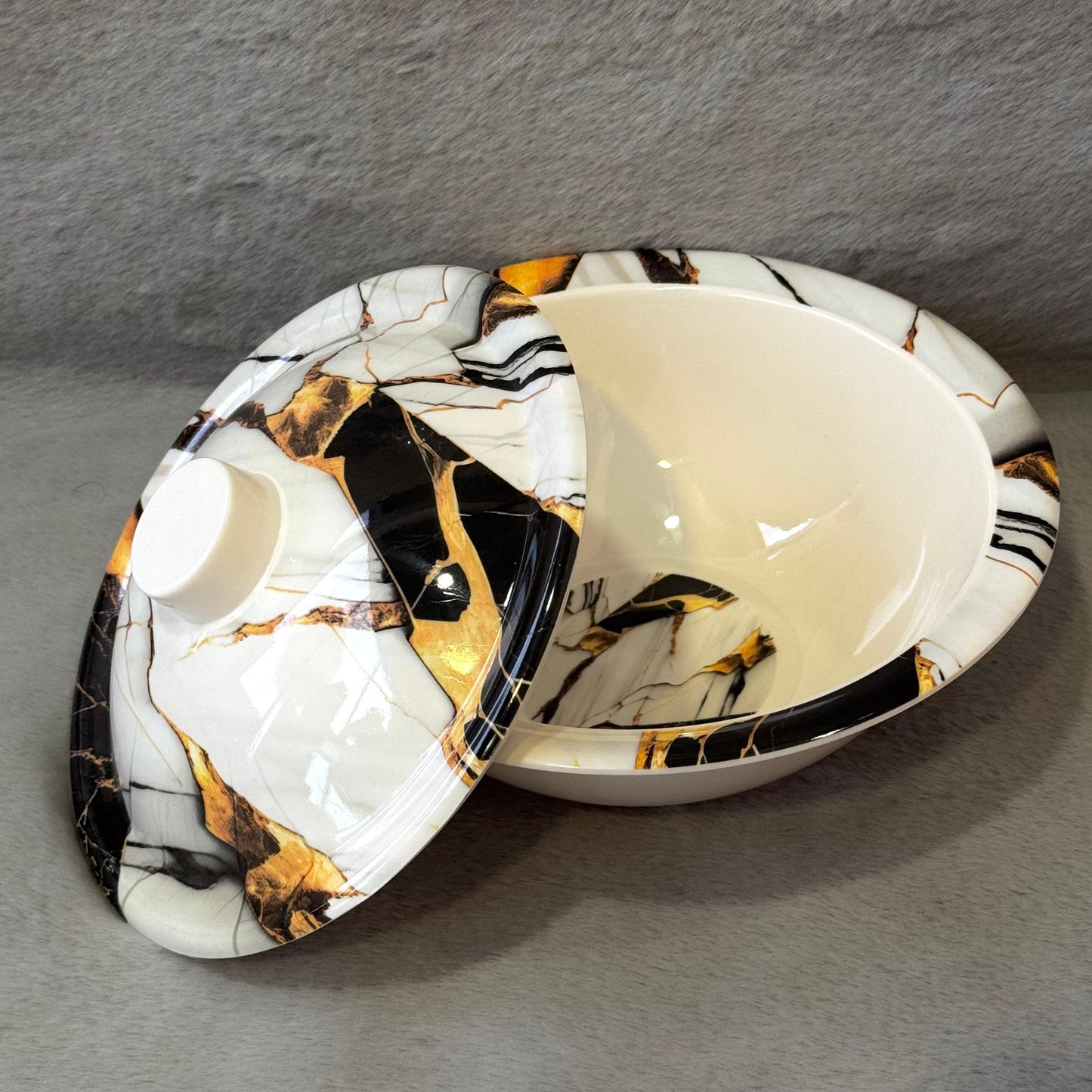Melamine Bowl with Lid -D2