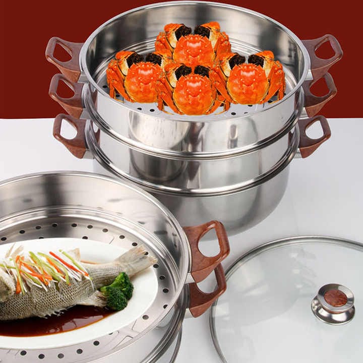 5 Layer Stainless Steel Steamer Pot 32cm