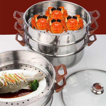 5 Layer Stainless Steel Steamer Pot 32cm
