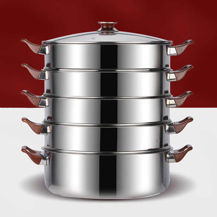 5 Layer Stainless Steel Steamer Pot 32cm