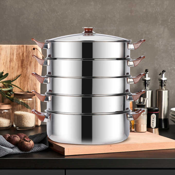5 Layer Stainless Steel Steamer Pot 32cm