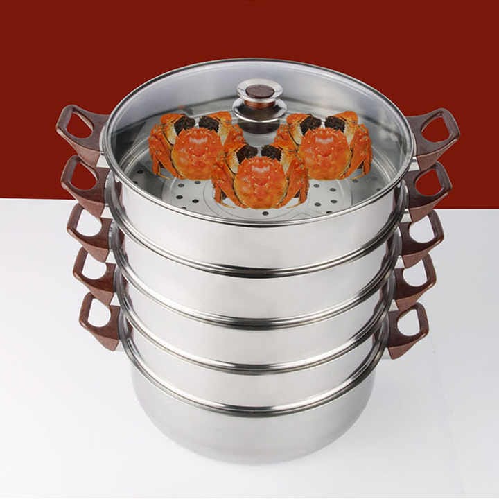 5 Layer Stainless Steel Steamer Pot 34cm