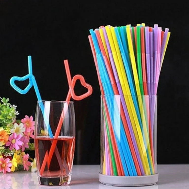 Multi Color Straw (100 Pcs)