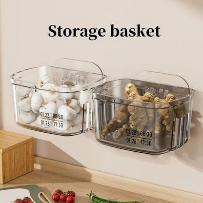 Multifunctional Acrylic Sticking Storage Basket
