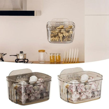 Multifunctional Acrylic Sticking Storage Basket