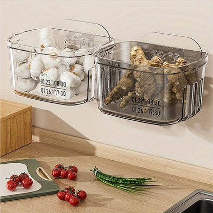 Multifunctional Acrylic Sticking Storage Basket
