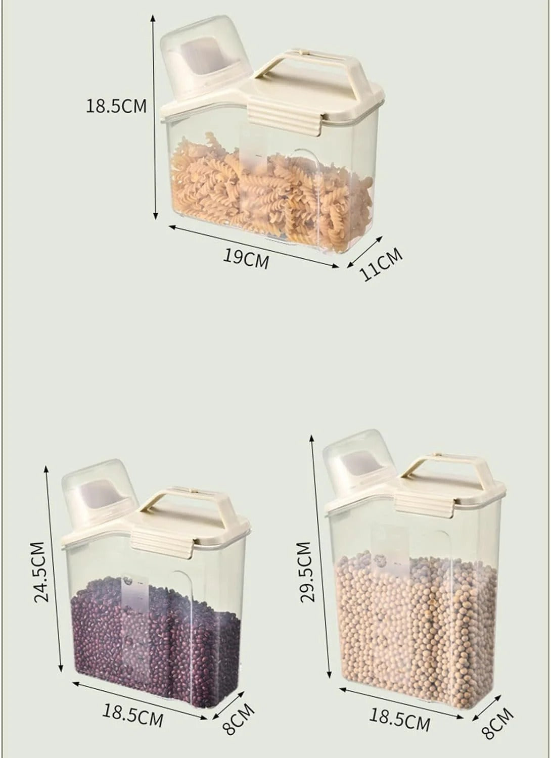 Transparent Food Storage Container