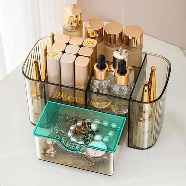 Cosmetic Drawer Organizer-Brown