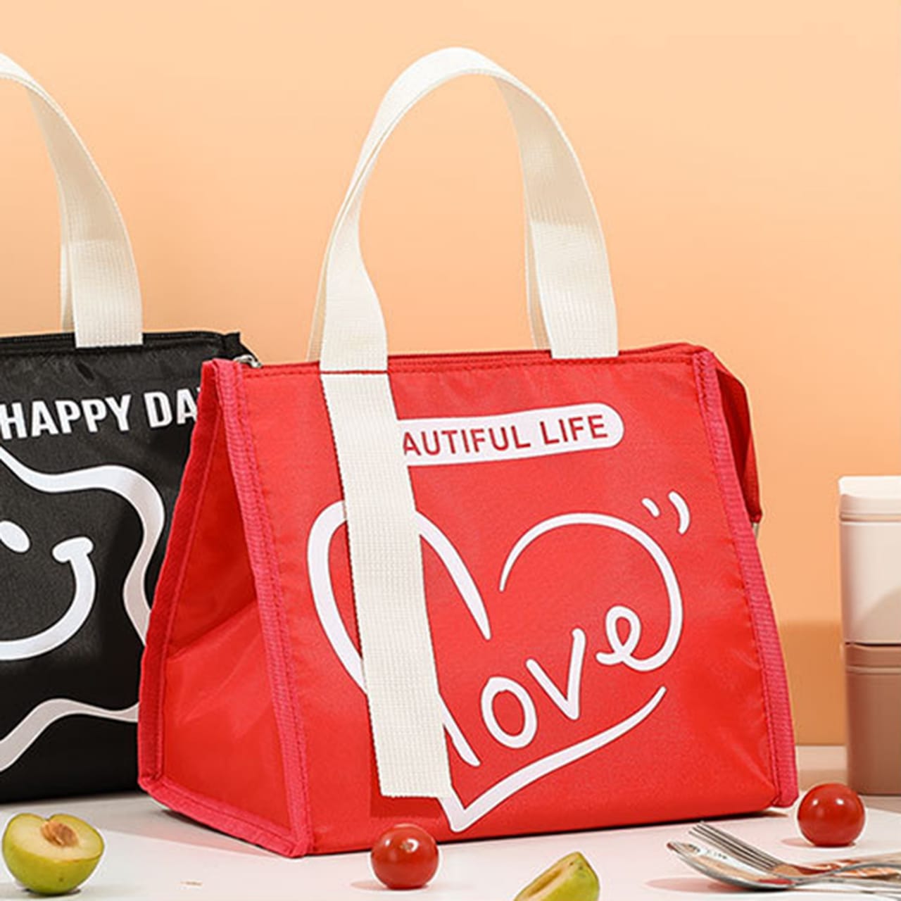 Insulated Food Storage Bag with Zip