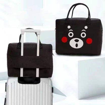 Large Capacity Cartoon Printed Bag-Black